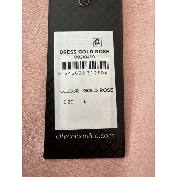 City Chic Dress Women L/20 Plus Floral V-Neck Mini Summer Vacation Formal New‎ - Picture 4 of 9